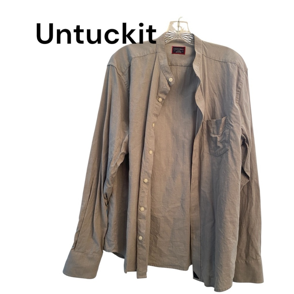 UNTUCKit Men's Lightweight Tan Shirt L